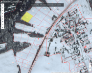 Продается земельный участок 60 соток, в районе  деревни Тургенево, рядом с д.Лобково и п.Искра, Александровский район